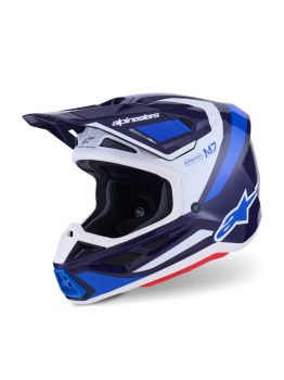 HELMET SM7 RISE BLUE/WHITE S