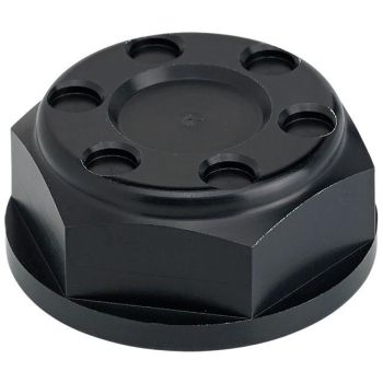 STEERING STEM NUT BLK TRI