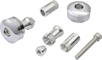 BAR END PLUG CHROME