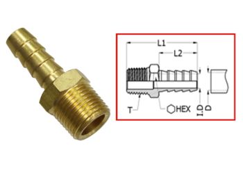 SeaX, connector Universal 3/8 NPT x 3/8