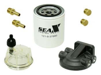 Sea-X, ff/ws gasoline, assy. w/clear bowl & bracket