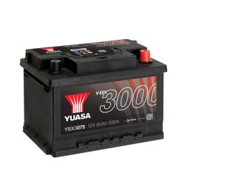 Yuasa YBX3075 12V 60Ah 550A SMF Battery Note: Pallet cargo