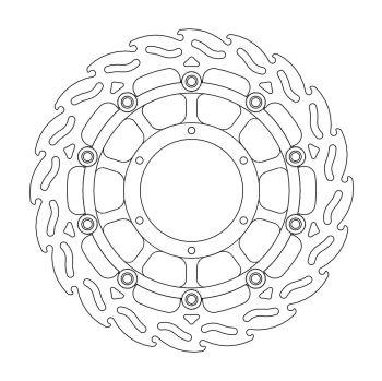 BRAKE DISC FLAME FLOAT FT R