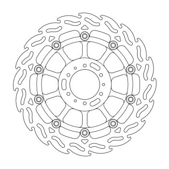 BRAKE DISC FLAME FLOAT FT R