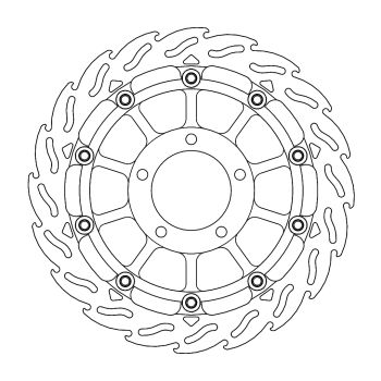 BRAKE DISC FLAME RACING FT L