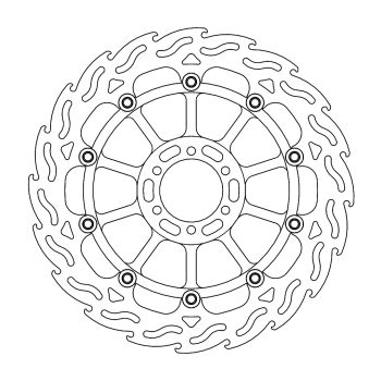 BRAKE DISC FLAME FLOAT FT L