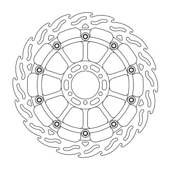 BRAKE DISC FLAME RACING FT L