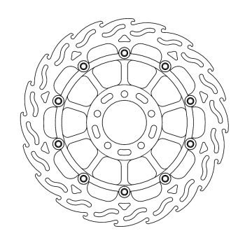 BRAKE DISC FLAME FLOAT FT L