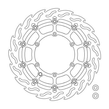 BRAKE DISC FLAME STREET SM FR