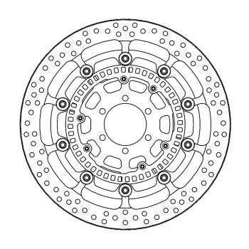 BRAKE DISC HALO T-FLOATER FT