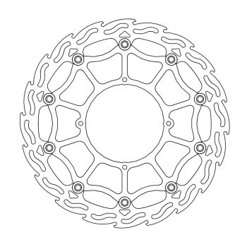 BRAKE DISC FLAME STREET SM FR