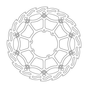 BRAKE DISC FLAME STREET SM FR