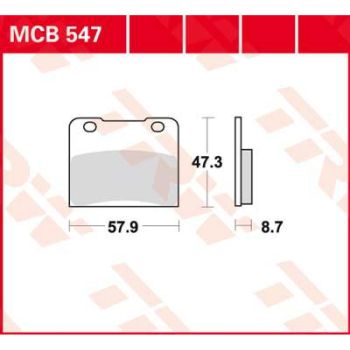 BRAKE PAD ORGANIC STREET