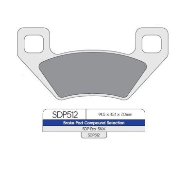 BRAKE PAD SNOW SDP512SNX