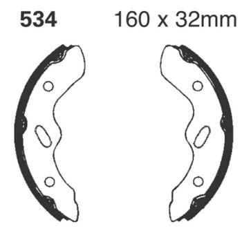 BRAKE SHOE GROOVED