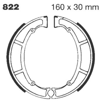 BRAKE SHOE GROOVED
