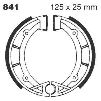 BRAKE SHOE GROOVED