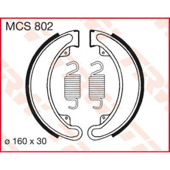 BRAKE SHOES TRW MCS802