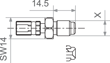 FIT M10x1.0 MALE SWIVEL G