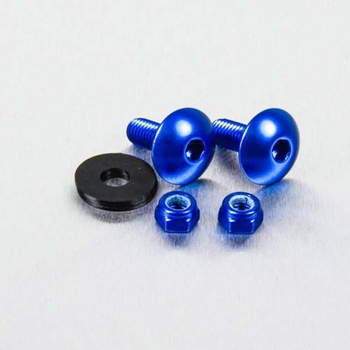 BOLT KIT LIC PLATE M6X16 BLUE