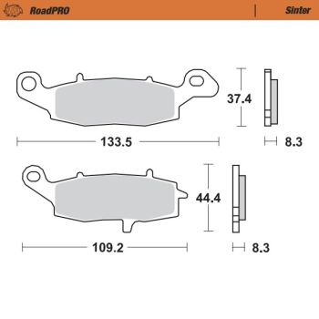 Moto-Master Brake pad RoadPRO Sinter front