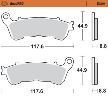 Moto-Master Brake pad RoadPRO Sinter rear