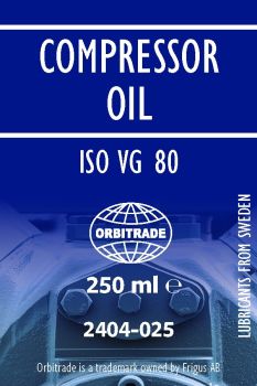 Orbitrade, Compressor oil ISO VG 80 250ml