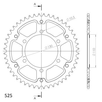 Supersprox Stealth Rear sprocket Black