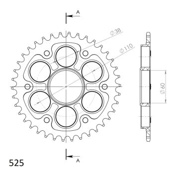 Supersprox Stealth Rear sprocket Black
