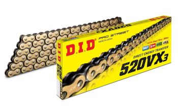 D.I.D 520VX3 G&B Chain+Connecting link rivet type (ZJ)