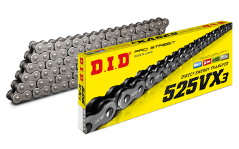 D.I.D 525VX3 G&B Chain+Connecting link rivet type (ZJ)