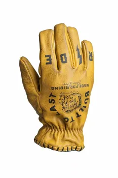 GLOVE COYOTE LEATHER YELLOW/BL