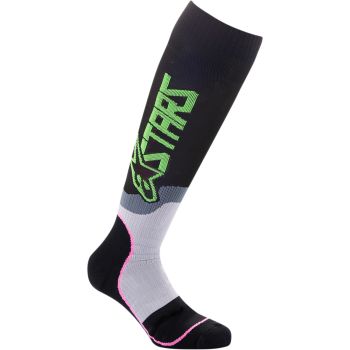 SOCK YTH MX PLUS2 B/GN/PK
