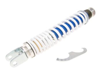 rear shock absorber Carbone Sport 340mm blue / white for Piaggio, Gilera