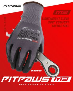 TMV Pitpaws gloves Black Rocket ship builder M
