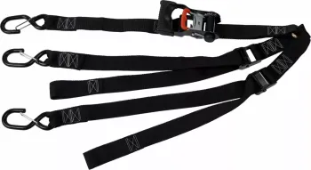 SPARE TIRE Y-STRAPS UTV BLK MS