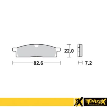 ProX Frontbrake Pad YZ80/85 93-12 + TT-R125 00-09