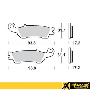 ProX Frontbrake Pad YZ125/250/250F/450F 08-12
