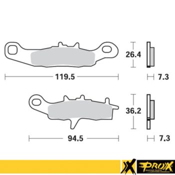 ProX Frontbrake Pad KX80/85/100 97-12 + RM85 05-11