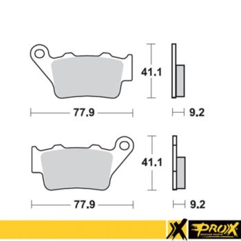 ProX Rearbrake Pad KTM125/200/250 94-03