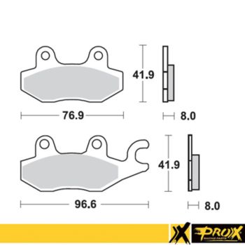 ProX Frontbrake Pad LT-R450 06-11 (Right) + YFZ450 04-09