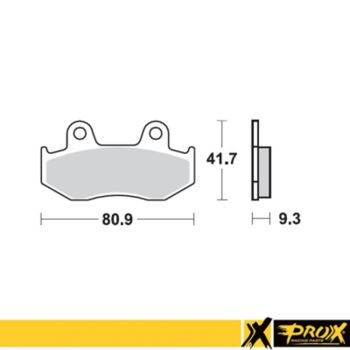 ProX Rearbrake Pad YFZ450 06-09 + YFZ450R 09-12