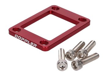 intake manifold spacer Doppler 5mm red for Minarelli AM, Derbi EBE, EBS, D50B