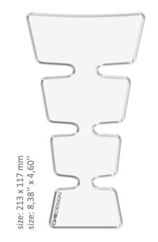 TANK PAD UNI GOLD SHAPE TRANSP