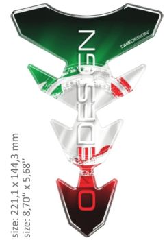 TANK PAD SLIM ITALIAN FLAG