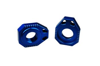 Scar Axle Blocks - Ktm/Husqv. Blue color