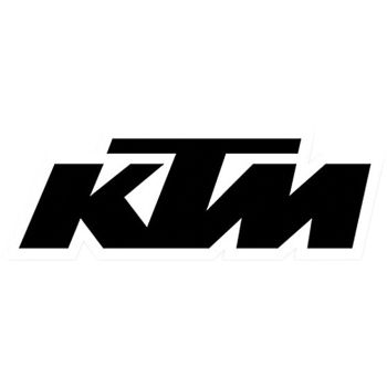 DECAL 1' DIE CUT KTM BLK