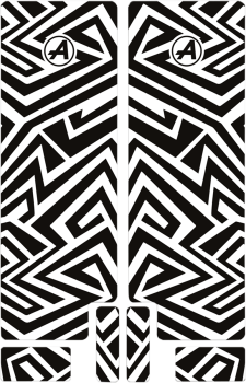 FORK DECAL BK LINES MAT