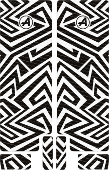 FORK DECAL TEXTURED BK LINES