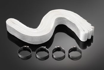 Highway Hawk EXH. WRAP HEAT RESIST. white 15MTR